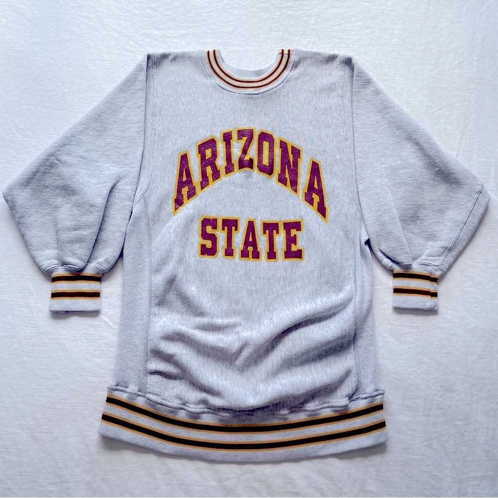 VINTAGE Arizona State University (ASU) Varsity Crewneck Sweatshirt